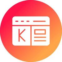 kickstarter creatief icoon ontwerp vector