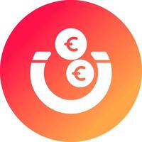 geld attractie creatief icoon ontwerp vector