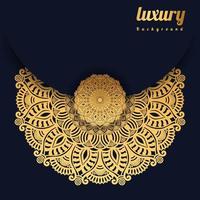 creatieve luxe mandala achtergrond met gouden arabesque patroon gouden arabesque arabas stijl voor islamitische ramadan stijl decoratieve mandala. sier bloemsierkunst ontwerp, cover vector