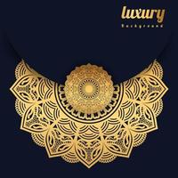 creatieve luxe mandala achtergrond met gouden arabesque patroon gouden arabesque arabas stijl voor islamitische ramadan stijl decoratieve mandala. sier bloemsierkunst ontwerp, cover vector