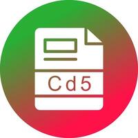 cd5 creatief icoon ontwerp vector