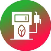 eco benzine pomp creatief icoon ontwerp vector