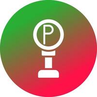 parkeren teken creatief icoon ontwerp vector