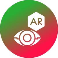 ar contact lens creatief icoon ontwerp vector