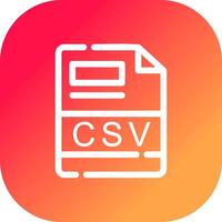 csv creatief icoon ontwerp vector