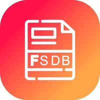 fsdb creatief icoon ontwerp vector