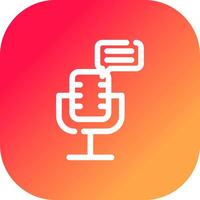 podcast creatief icoon ontwerp vector