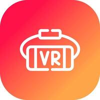 vr bril creatief icoon ontwerp vector