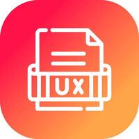 ux formaat creatief icoon ontwerp vector