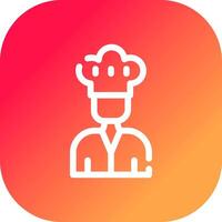 chef creatief icoon ontwerp vector