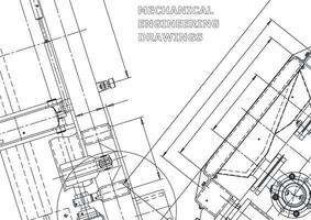 vectorbanner. technische tekening. mechanische instrumenten maken vector