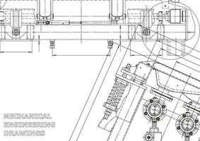 vectorbanner. technische tekening. mechanische instrumenten maken vector