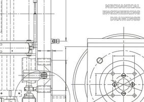 vectorbanner. technische tekening. mechanische instrumenten maken vector