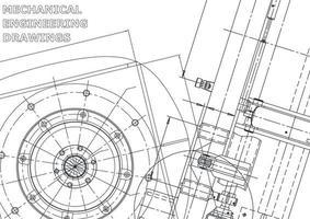 vectorbanner. technische tekening. mechanische instrumenten maken vector