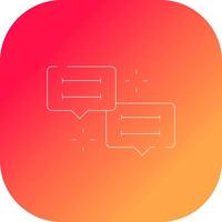 gesprek creatief icoon ontwerp vector