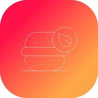 veganistisch hamburger creatief icoon ontwerp vector