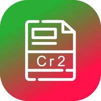 cr2 creatief icoon ontwerp vector