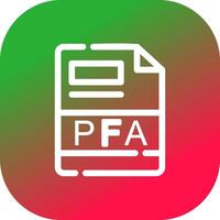 pfa creatief icoon ontwerp vector