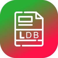 ldb creatief icoon ontwerp vector