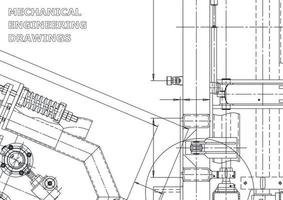 vectorbanner. technische tekening. mechanische instrumenten maken vector