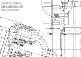 vectorbanner. technische tekening. mechanische instrumenten maken vector