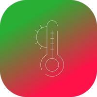 temperatuur creatief icoon ontwerp vector