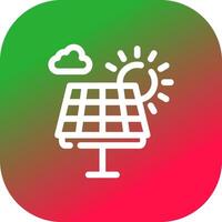 zonne- paneel creatief icoon ontwerp vector