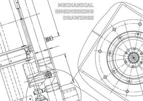 vectorbanner. technische tekening. mechanische instrumenten maken vector