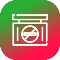 Nee rook creatief icoon ontwerp vector