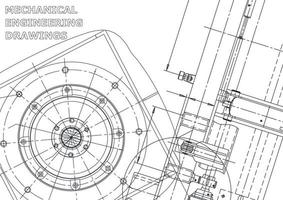 vectorbanner. technische tekening. mechanische instrumenten maken vector