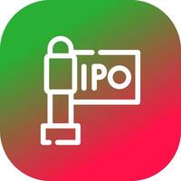 ipo creatief icoon ontwerp vector