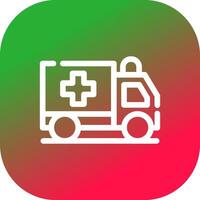 ambulance creatief icoon ontwerp vector