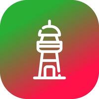 vuurtoren creatief icoon ontwerp vector