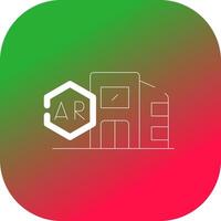 ar stad creatief icoon ontwerp vector