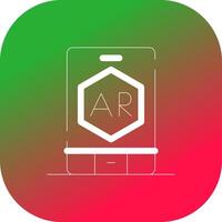 ar app creatief icoon ontwerp vector