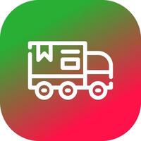 levering vrachtauto creatief icoon ontwerp vector