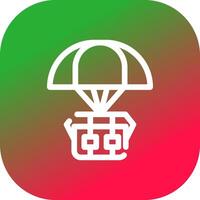 airdrop creatief icoon ontwerp vector