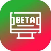 bèta creatief icoon ontwerp vector