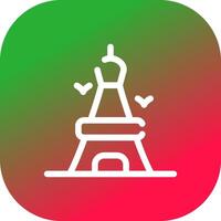 eiffel toren creatief icoon ontwerp vector