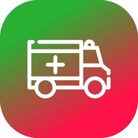 ambulance creatief icoon ontwerp vector