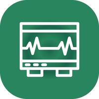 elektrocardiogram creatief icoon ontwerp vector