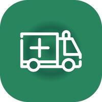 ambulance creatief icoon ontwerp vector