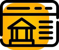online bank creatief icoon ontwerp vector
