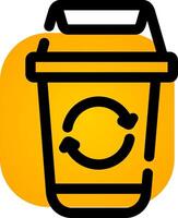 uitschot recycle creatief icoon ontwerp vector