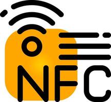 nfc creatief icoon ontwerp vector