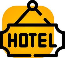 hotel creatief icoon ontwerp vector