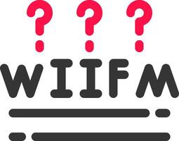 wiifm creatief icoon ontwerp vector