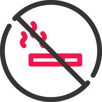 Nee roken Oppervlakte creatief icoon ontwerp vector