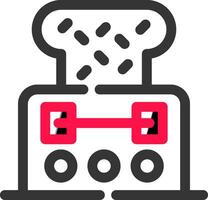 tosti apparaat creatief icoon ontwerp vector