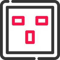 stopcontact creatief icoon ontwerp vector
